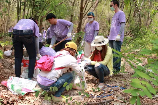 Mahidol University built a weir for CSR