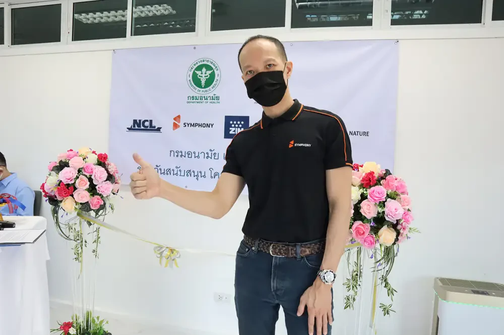 Symphony Communication Public Company Limited sponsors the Community Isolation Center Project by Rungtawan Nursing Care Co., Ltd.