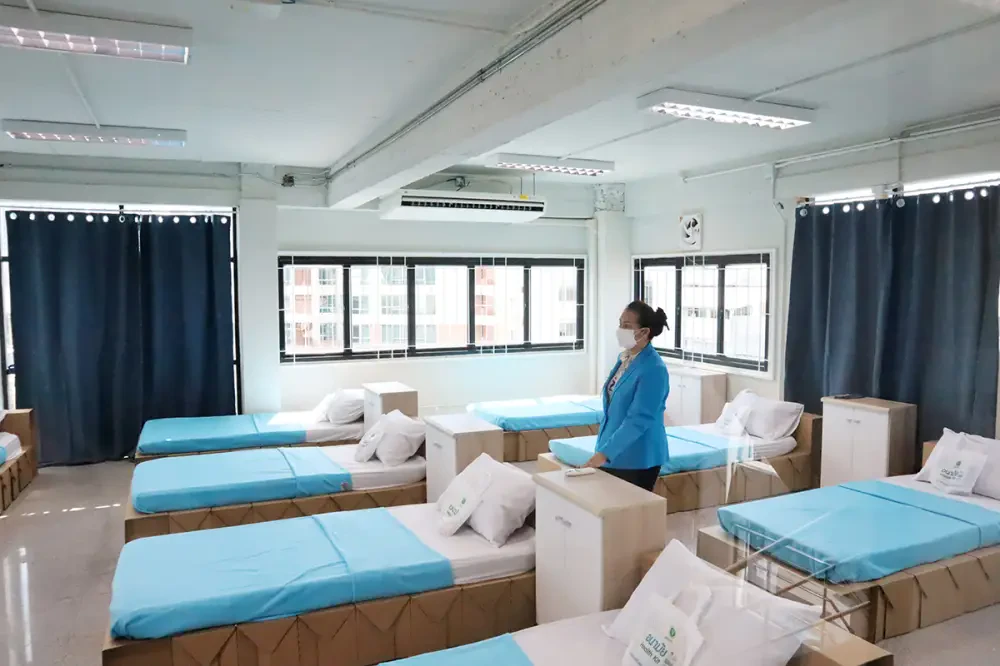 Symphony Communication Public Company Limited sponsors the Community Isolation Center Project by Rungtawan Nursing Care Co., Ltd.