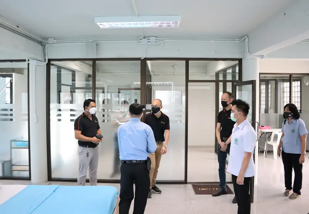 Symphony Communication Public Company Limited sponsors the Community Isolation Center Project by Rungtawan Nursing Care Co., Ltd.