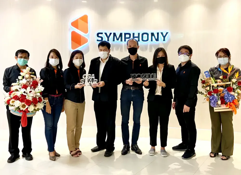 SYMPHONY COMMUNICATION has achieved ISO/IEC 27001:2013 and CSA STAR Certified