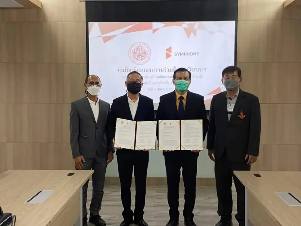 บริษัท ซิมโฟนี่ คอมมูนิเคชั่น จำกัด (มหาชน) ร่วมลงนามในข้อตกลงความร่วมมือทางวิชาการกับคณะวิศวกรรมศาสตร์ มหาวิทยาลัยพระจอมเกล้าพระนครเหนือ