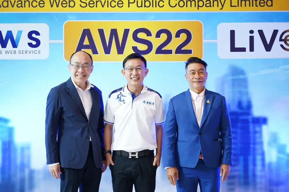 Symphony Communication joined to congratulate the opening ceremony of the first trading day on the Live Exchange or LiVEx of Advanced Web Service Public Company Limited