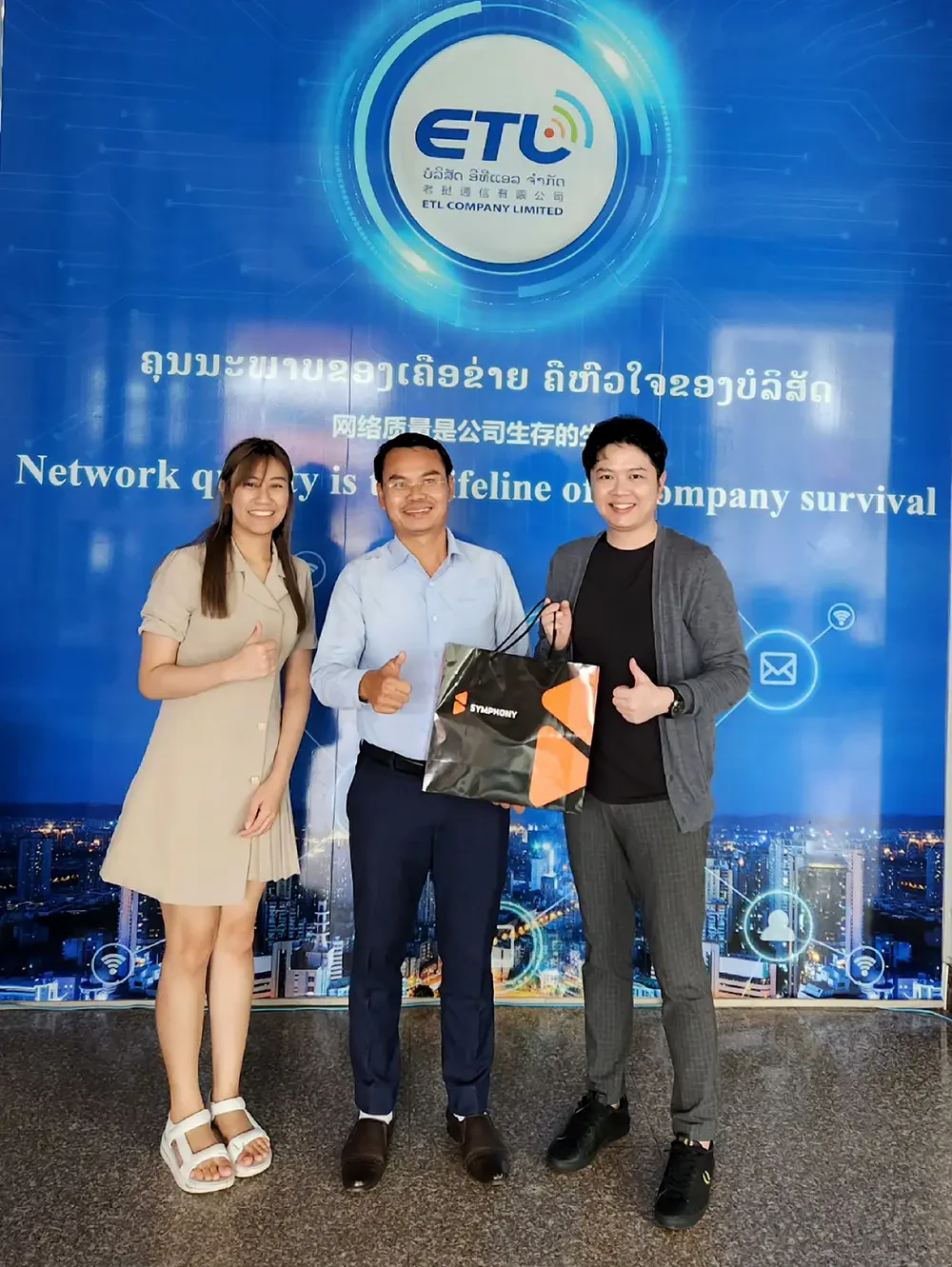 SYMPHONY visited customers and partners in Laos.