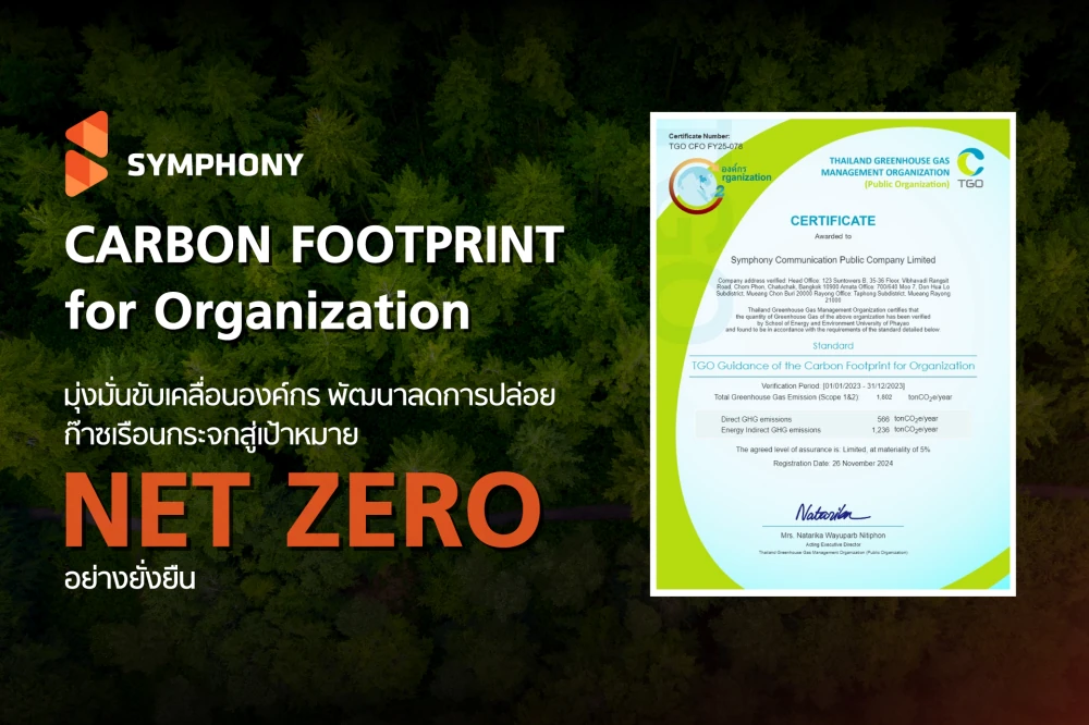 SYMPHONY Receives 2025 Carbon Footprint Certification