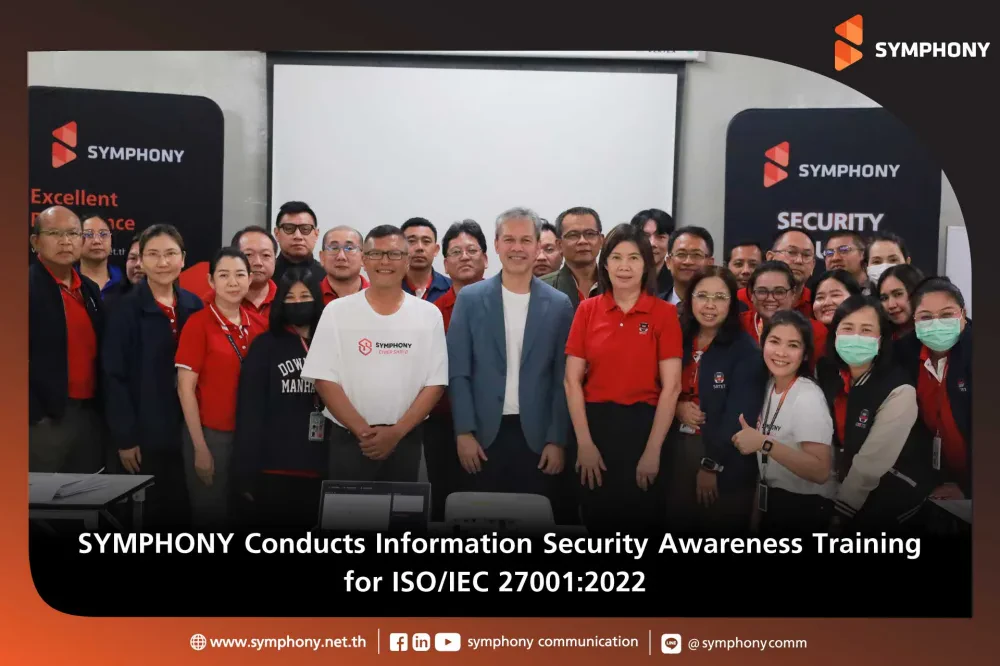 SYMPHONY Conducts Information Security Awareness Training for ISO/IEC 27001:2022 for S.R.T. Electrified Train Co., Ltd.