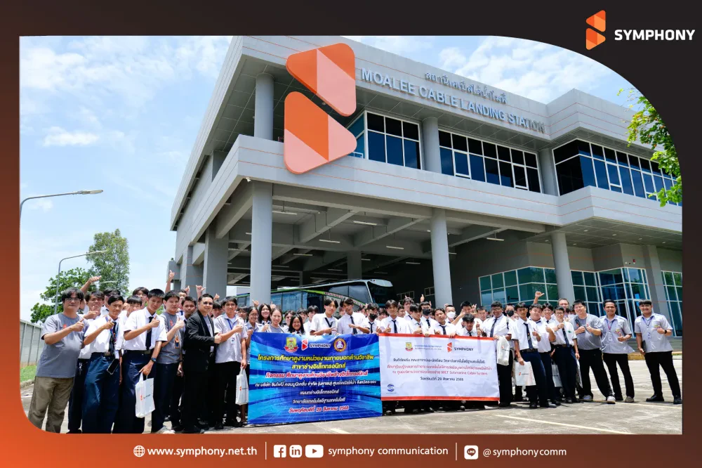 Electronic Division, Tharn Technology College visits SYMPHONY: MOALEE Cable Landing Station, Rayong