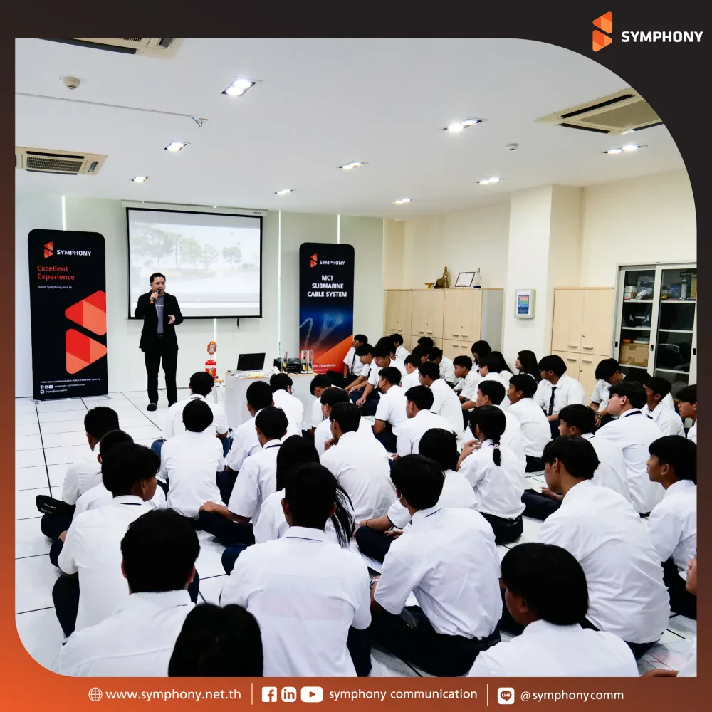 Electronic Division, Tharn Technology College visits SYMPHONY: MOALEE Cable Landing Station, Rayong