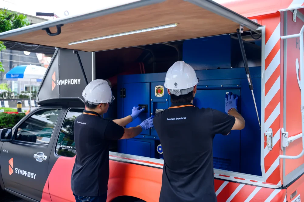 SYMPHONY Mobile Generator Vehicle: Double Backup for Your Business Continuity